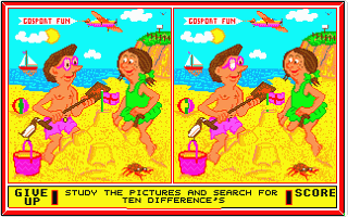 Spot the Difference atari screenshot